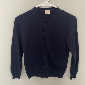 Crew Cuts Girls LS Navy Cardigan, size 14